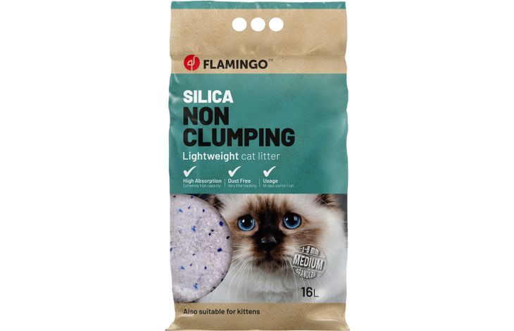Flamingo Kattenbakvulling Silica Medium korrels
