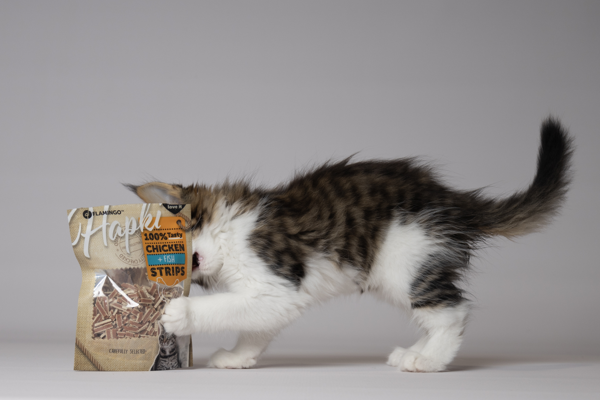 Flamingo Snacks Hapki Sushi strips with chicken & Fish 