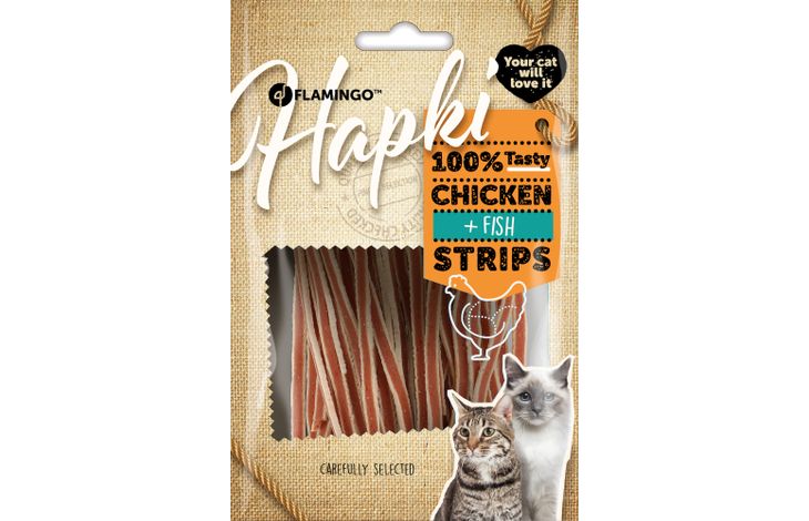 Flamingo Snack Hapki Sushi strips met kip & vis 