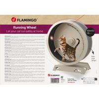 Flamingo Roue d'exercice Eksi  Brun clair