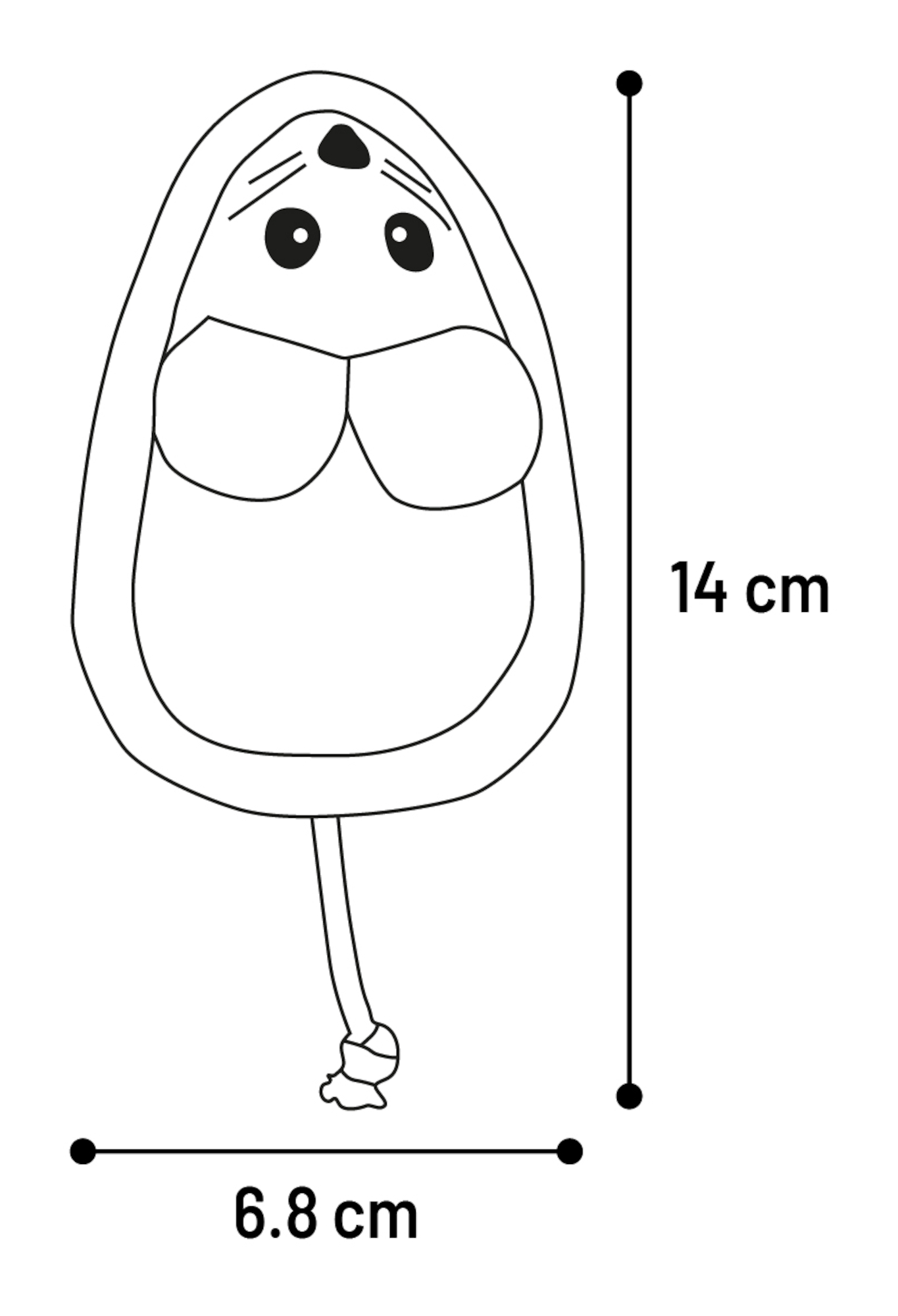 Flamingo Toy Kagra Owl & Mouse Blue