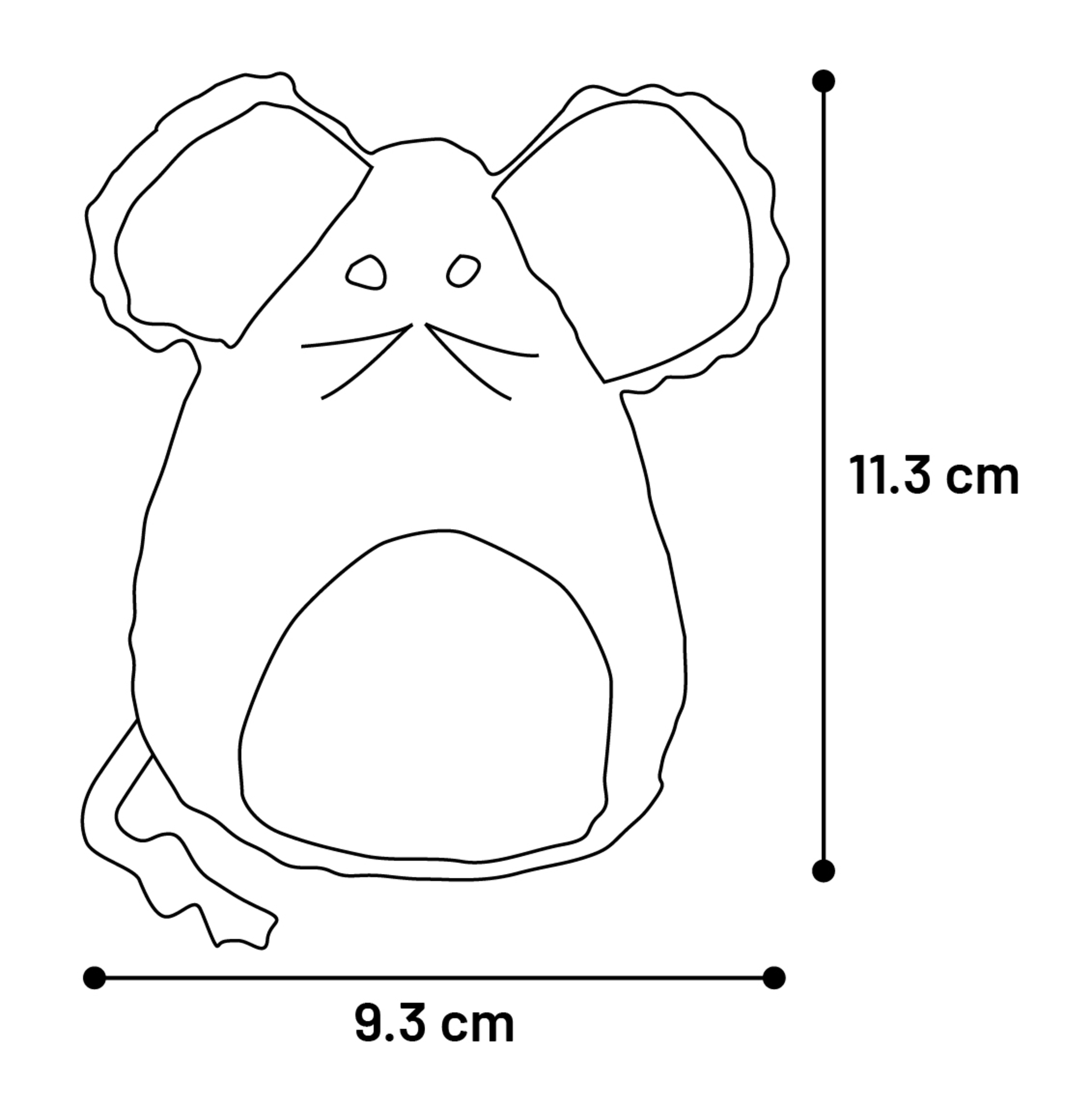 Flamingo Toy Mazzo Mouse Grey