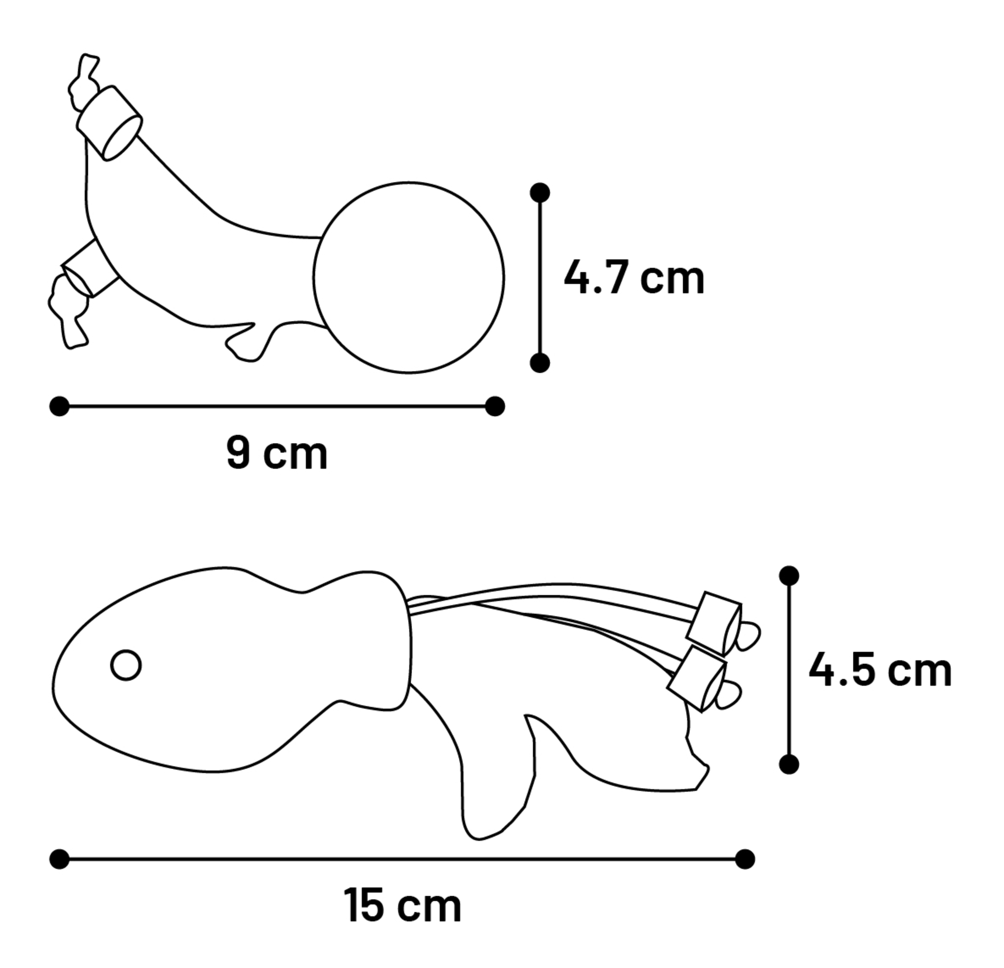 Flamingo Toy Yutsa Ball & Fish Brown