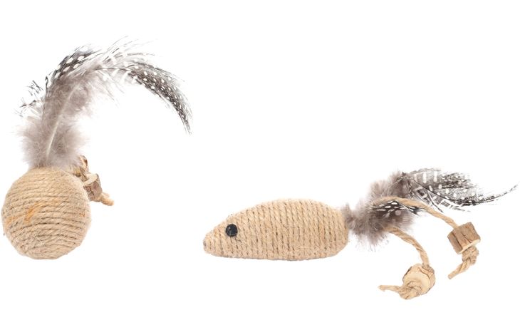 Flamingo Toy Yutsa Ball & Mouse Brown