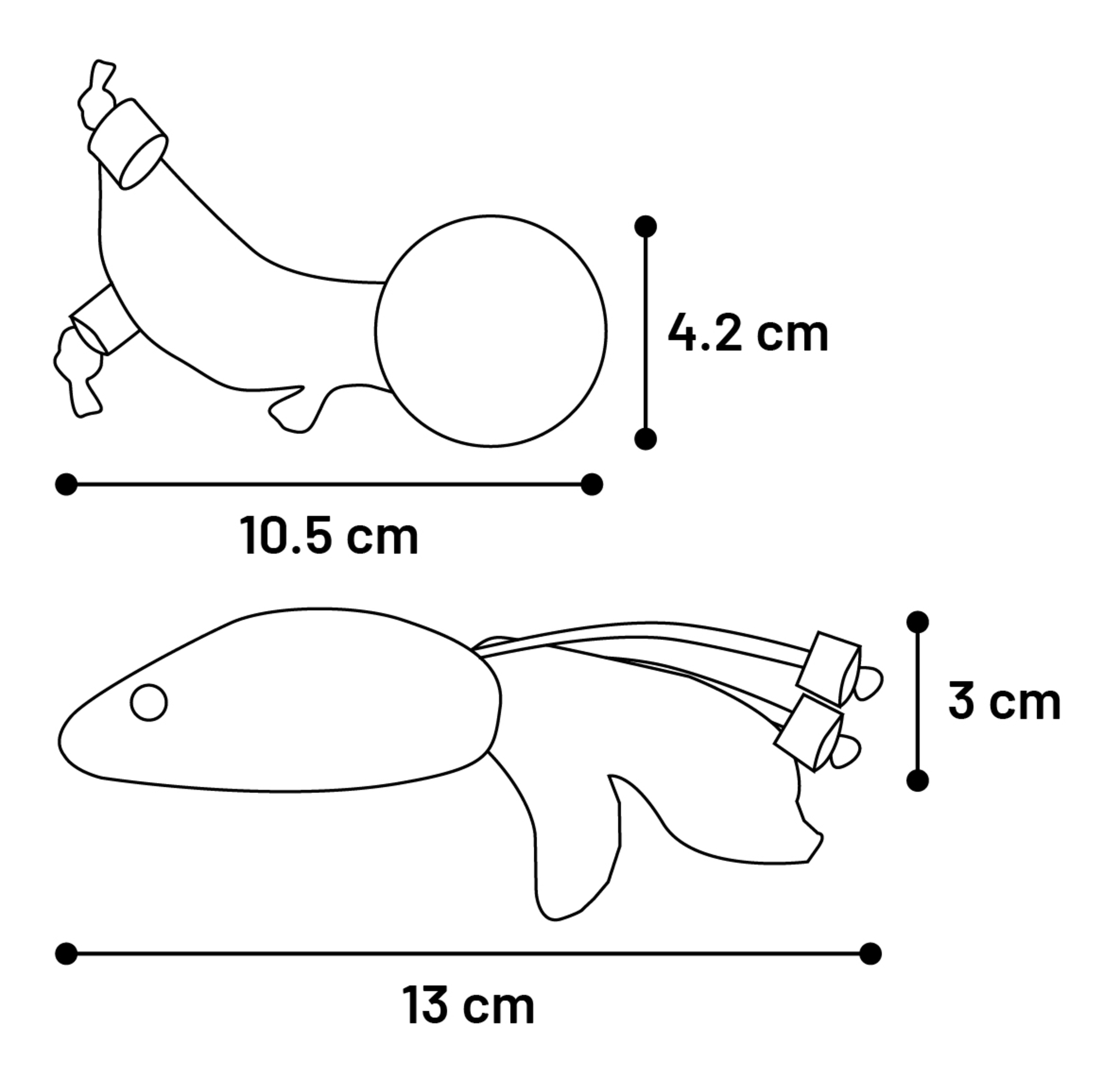 Flamingo Toy Yutsa Ball & Mouse Brown