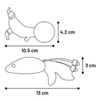 Flamingo Toy Yutsa Ball & Mouse Brown
