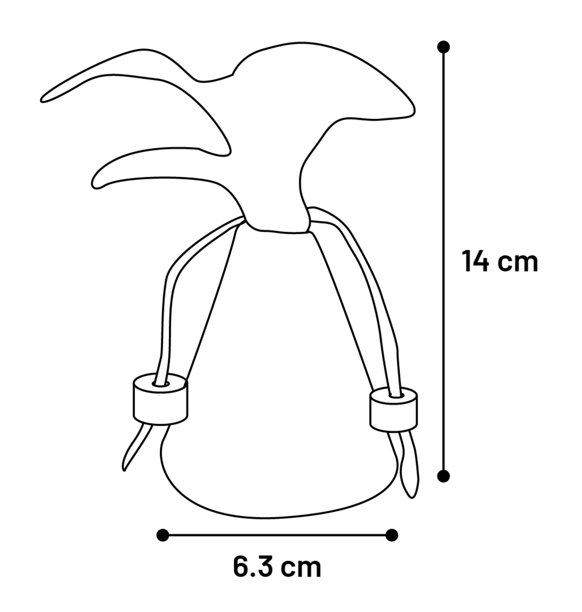 Flamingo Toy Yutsa Clock Brown