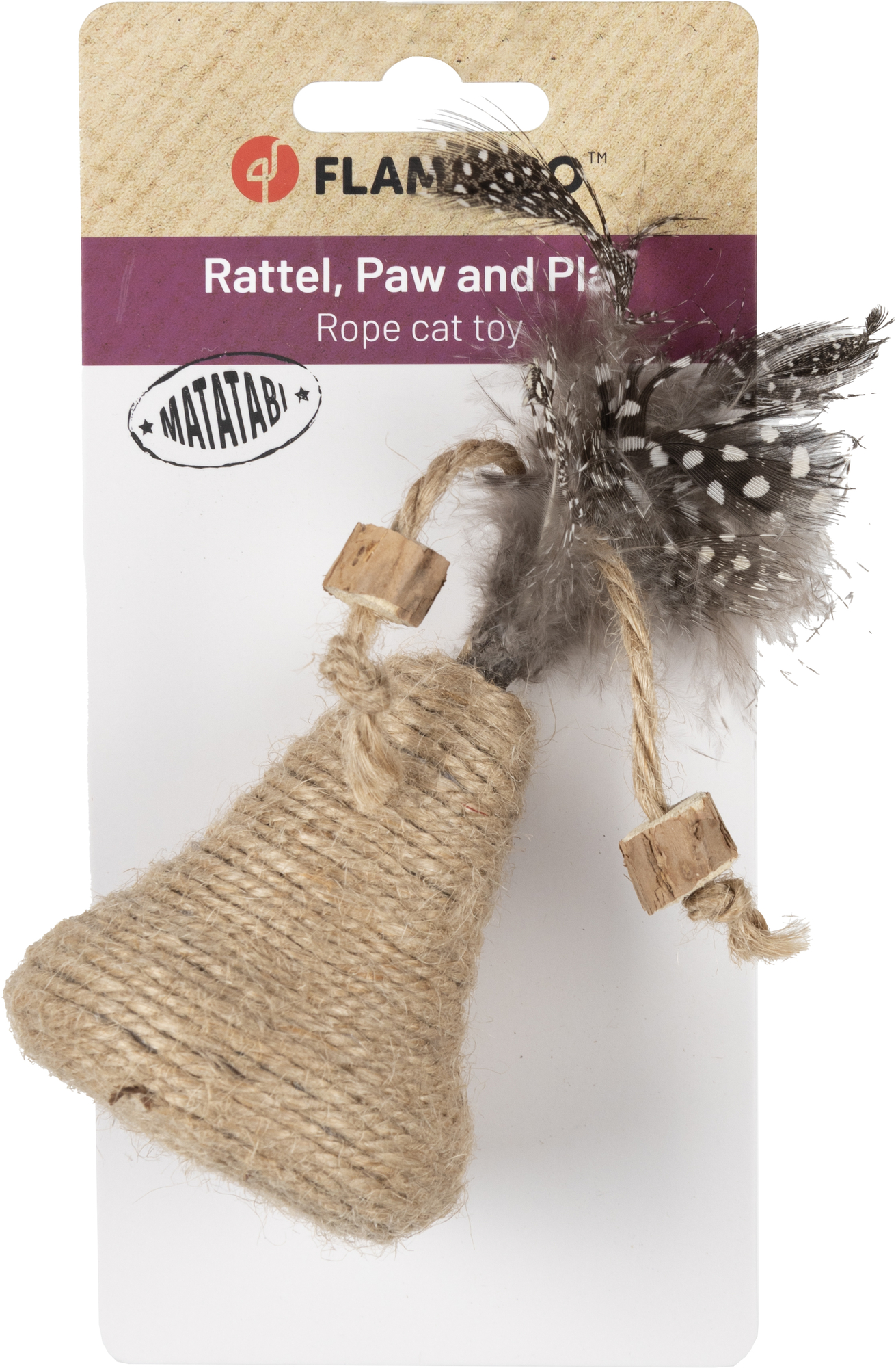 Flamingo Toy Yutsa Clock Brown