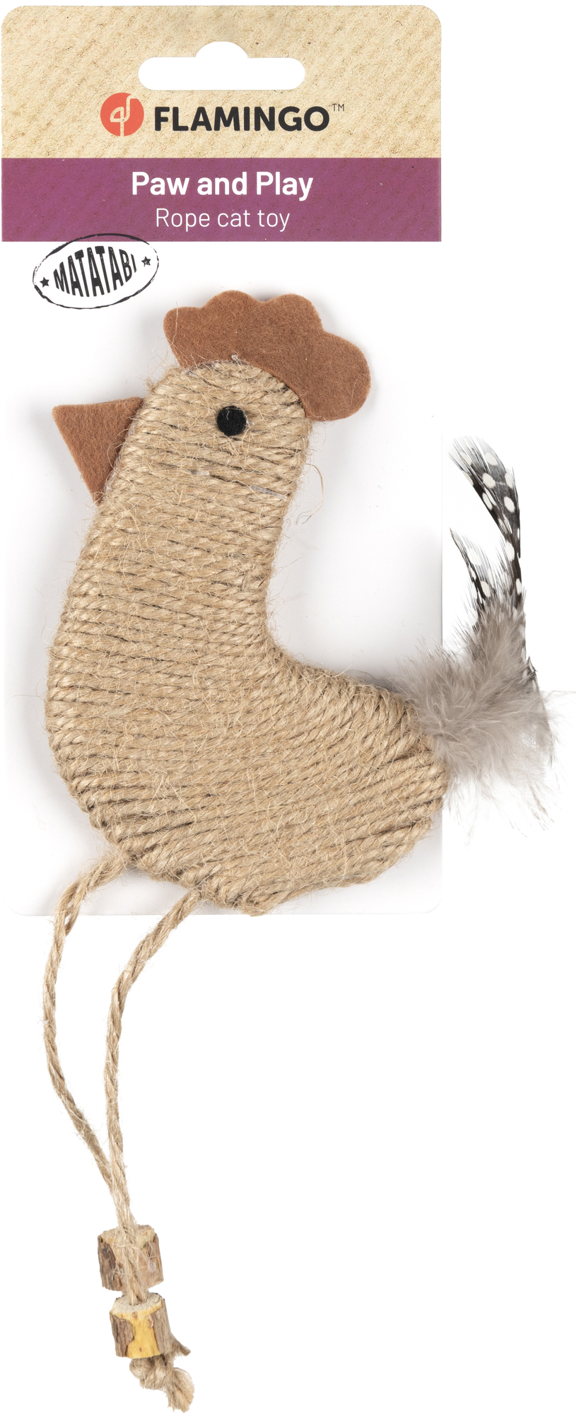 Flamingo Toy Yutsa Rooster Brown