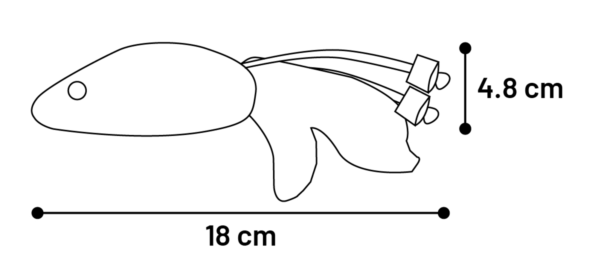 Flamingo Toy Yutsa Mouse Brown