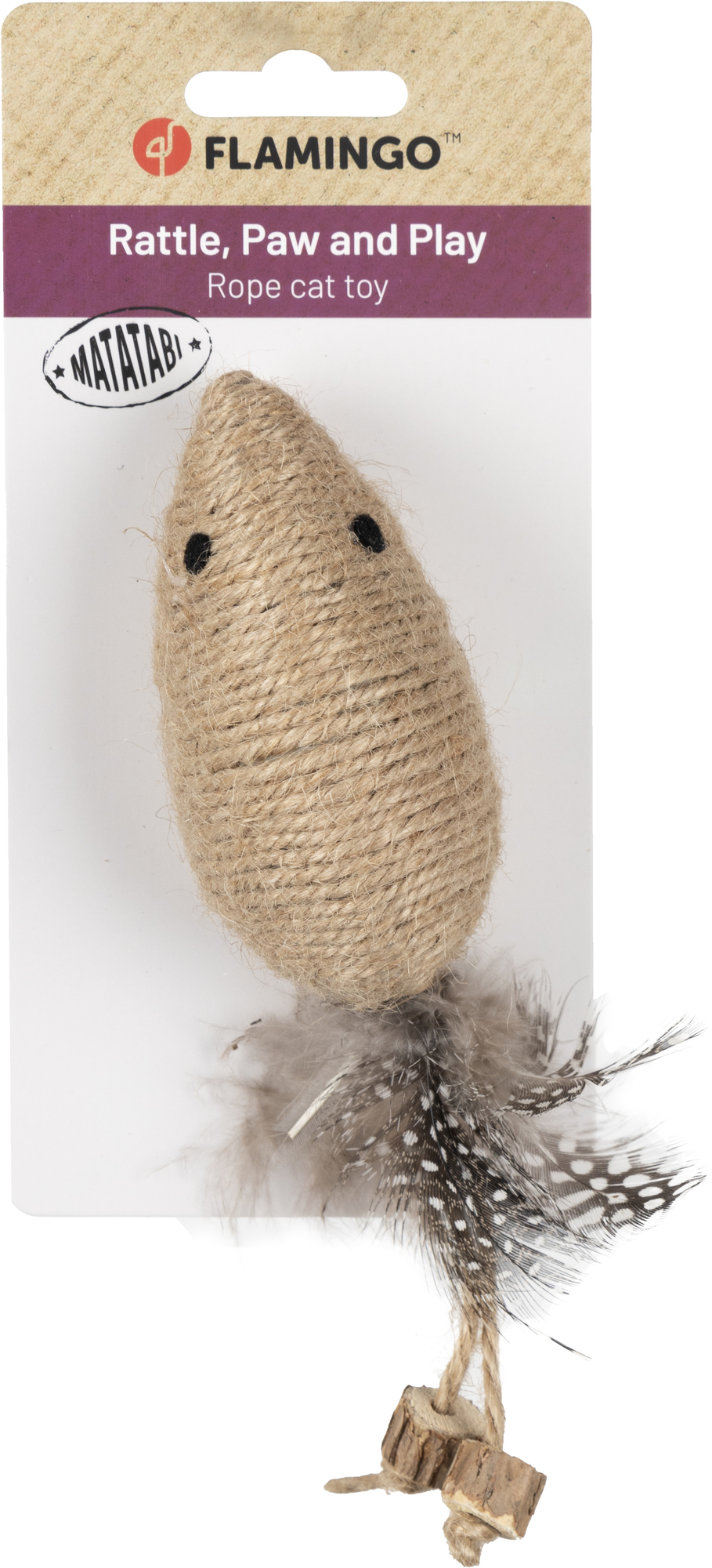 Flamingo Toy Yutsa Mouse Brown