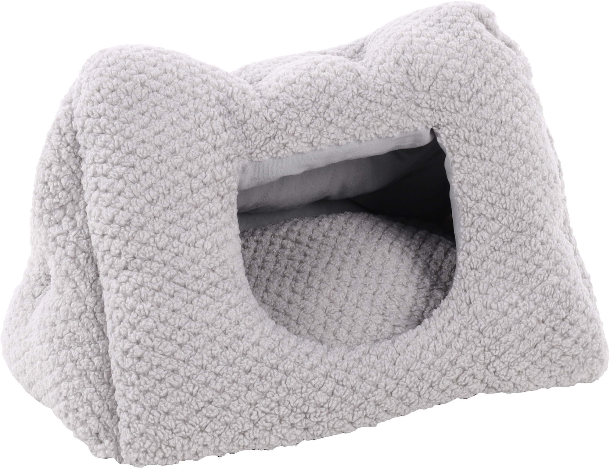 Flamingo Schlafplatz Jacquard Dreieck Grau