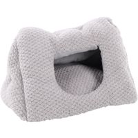 Flamingo Schlafplatz Jacquard Dreieck Grau