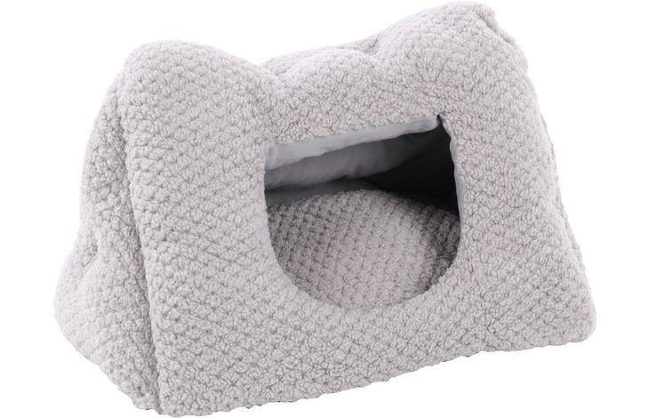 Flamingo Schlafplatz Jacquard Dreieck Grau