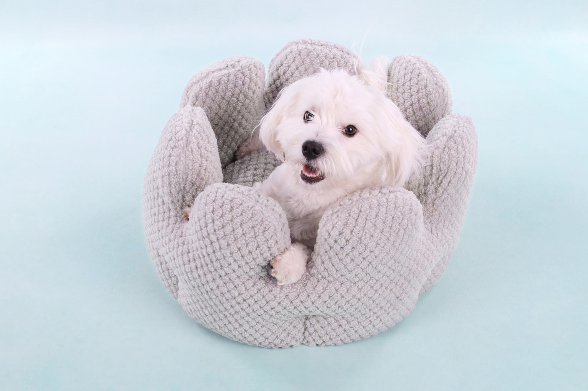 Flamingo Sleeping place Jacquard Round Grey