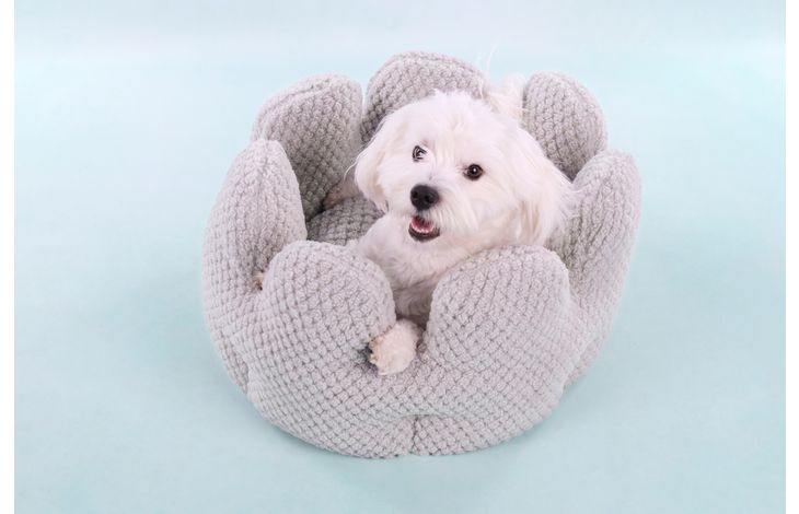 Flamingo Sleeping place Jacquard Round Grey