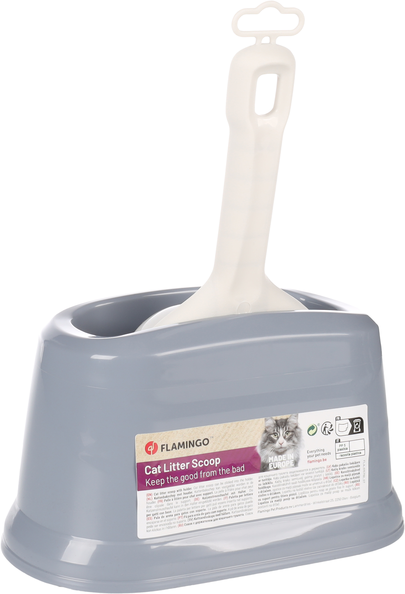 Flamingo Cat litter scoop Grey