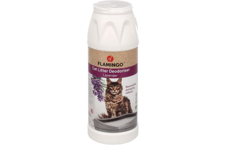 Flamingo Kattenbakontgeurder met lavendelgeur