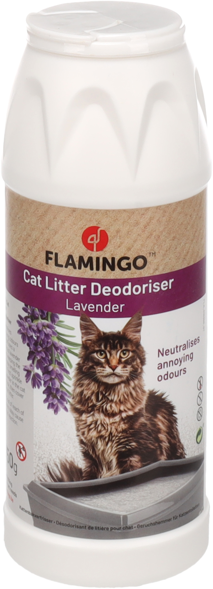 Flamingo Cat litter deodoriser with lavender scent