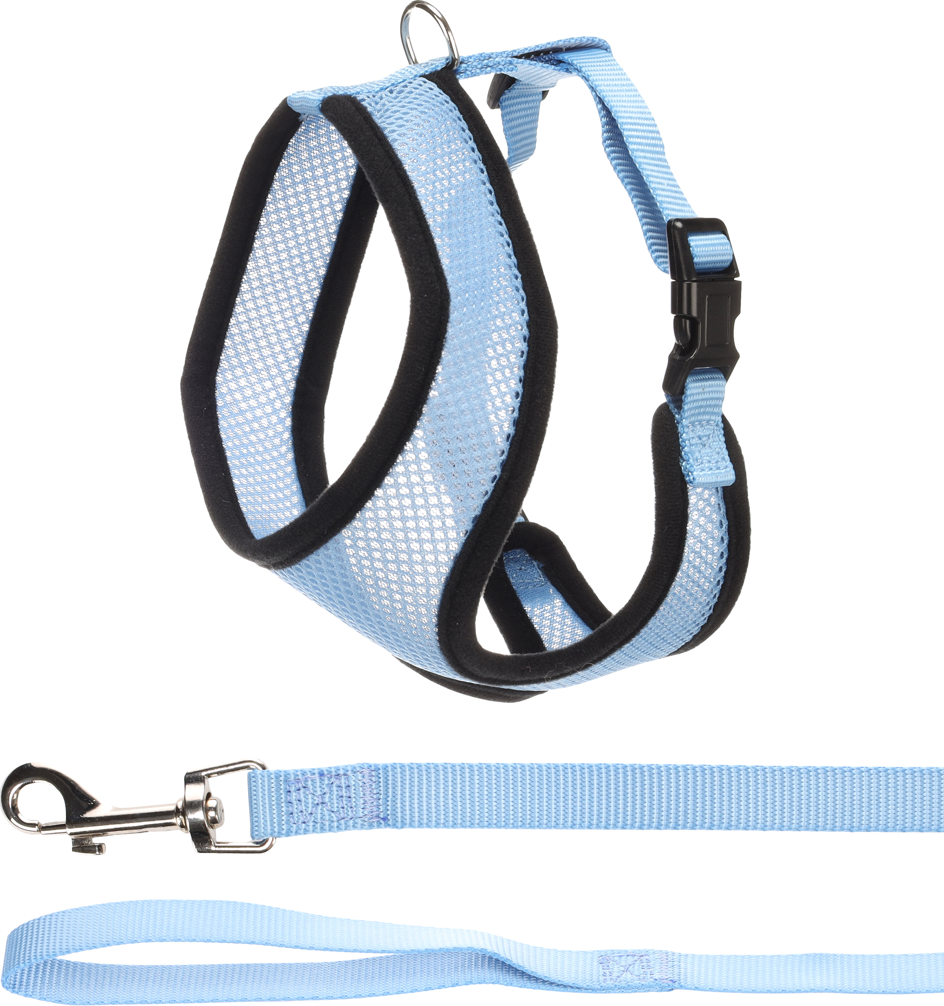 Flamingo Geschirr mit Leine Harms Blau