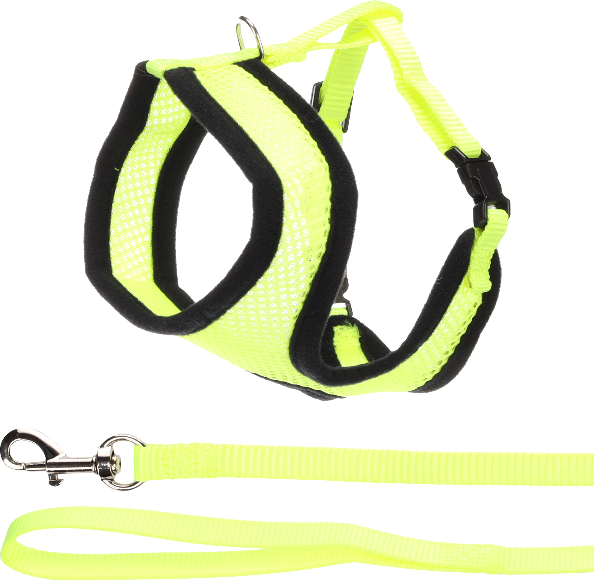 Flamingo Harness with leash Kitten Harms Yellow