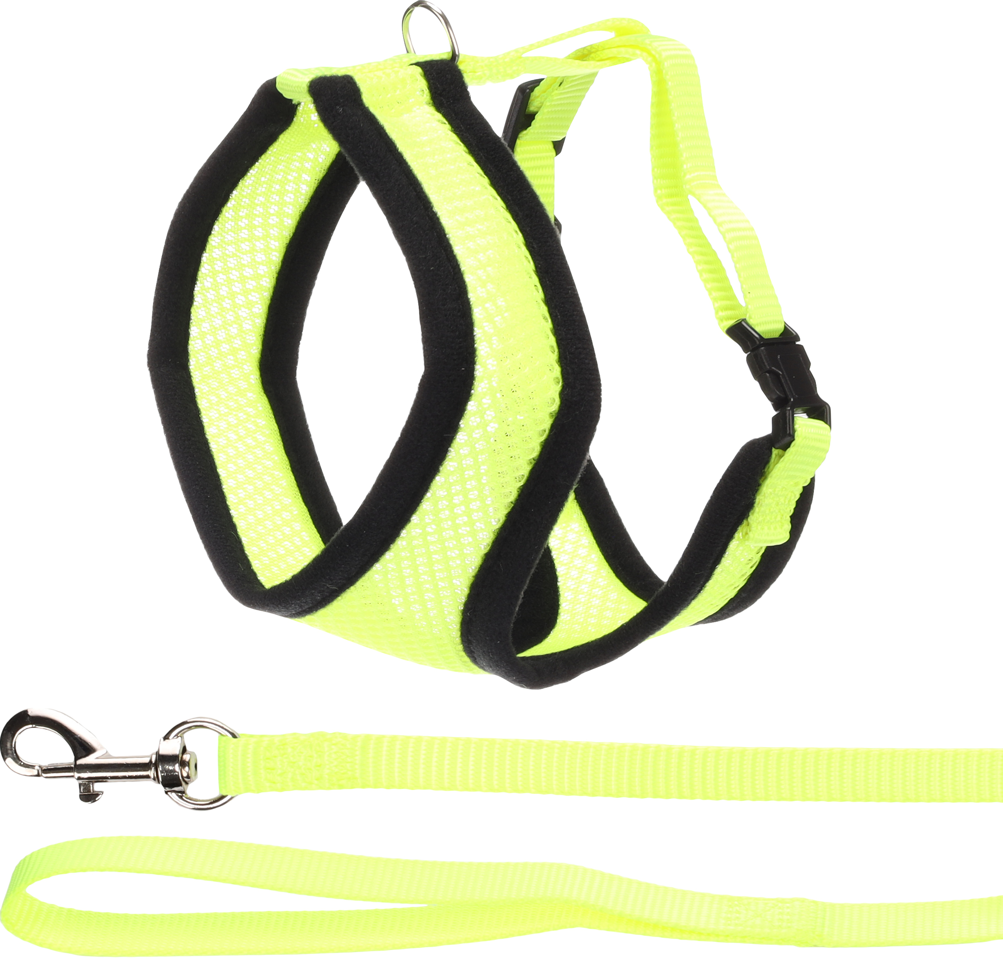 Flamingo Harness with leash Harms Yellow