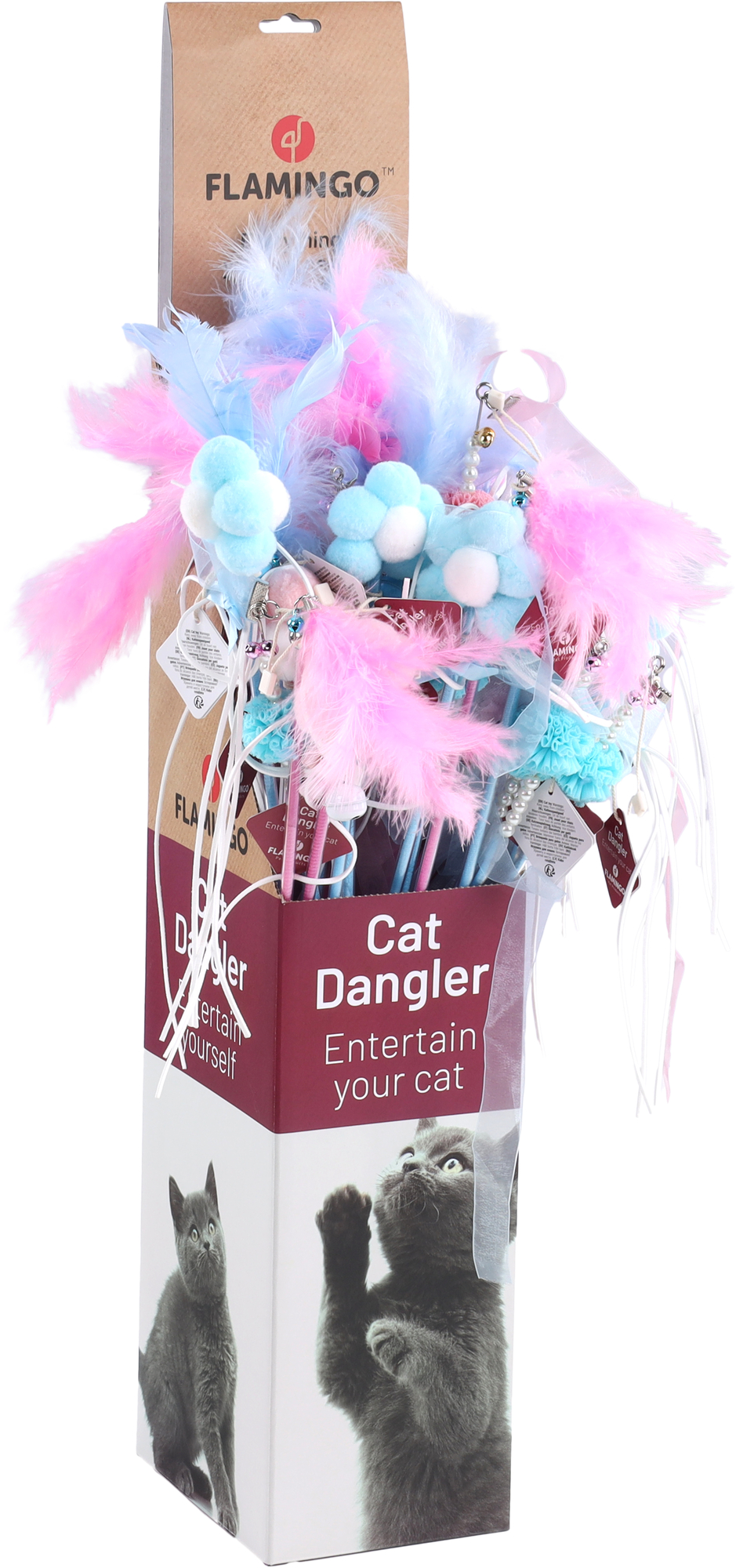 Flamingo Toy Dutchy Dangler with ball Several versions