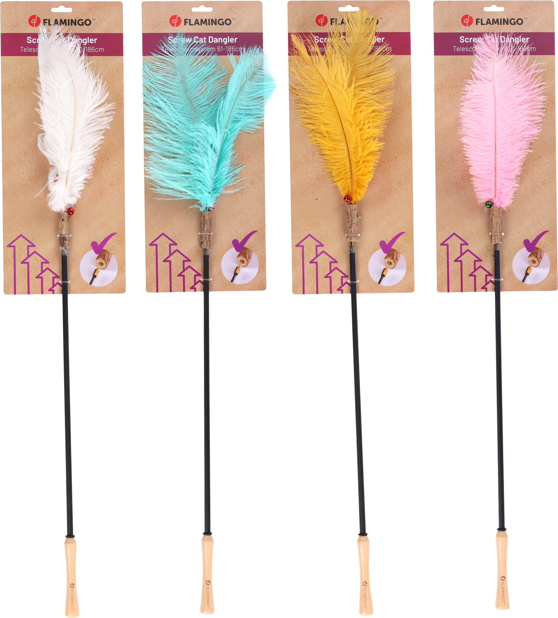 Flamingo Toy Bliss Dangler Multiple colours