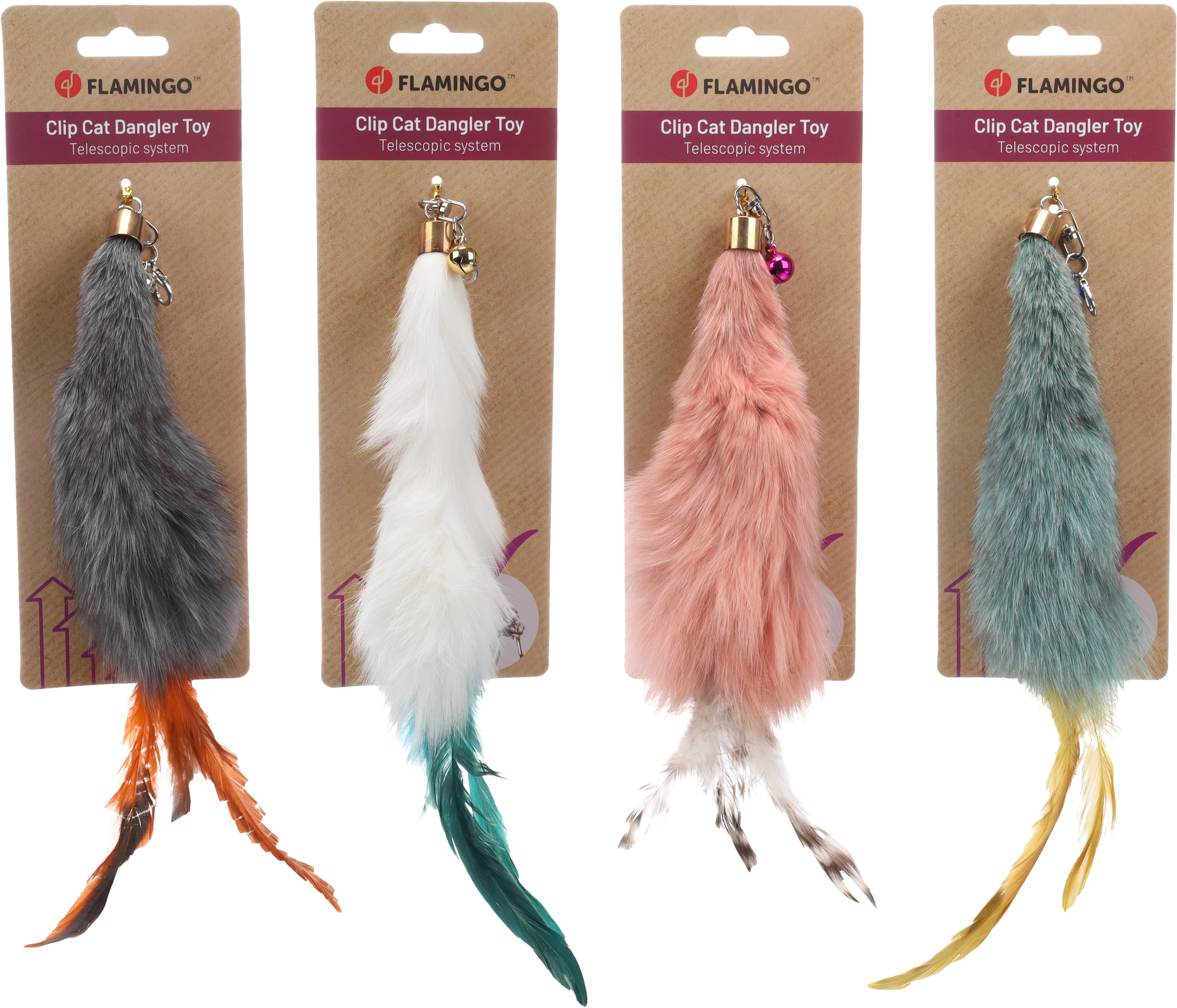 Flamingo Toy Rixt Brush for dangler Multiple colours