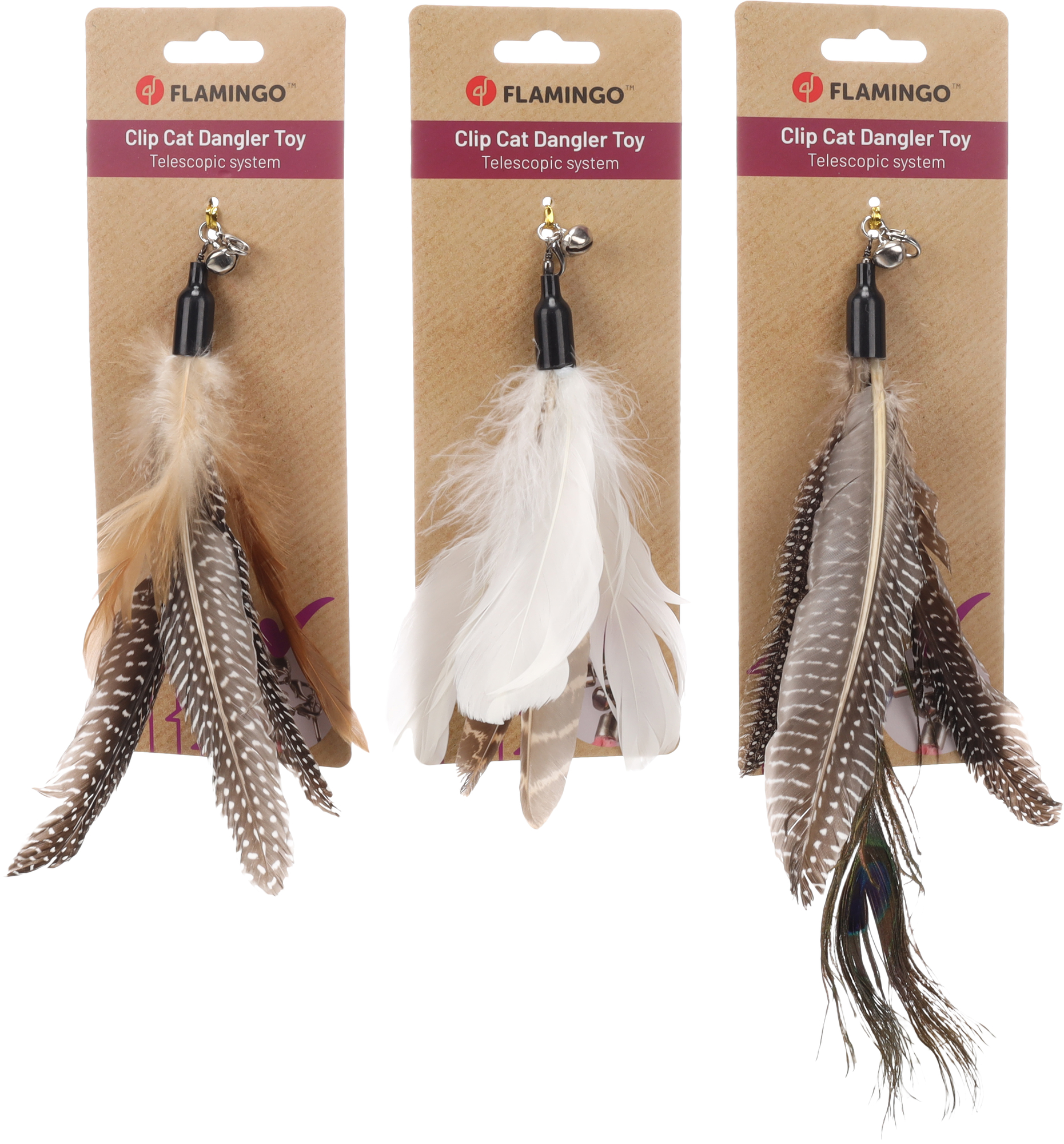 Flamingo Toy Suuz Feather for dangler Multiple colours