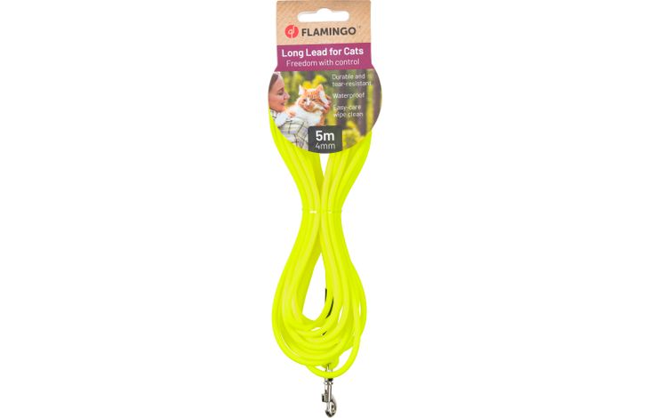 Flamingo Trainings- en zoeklijn Caspar Fluo geel