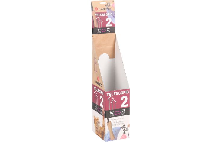Flamingo Display cat danglers Tele 2 White