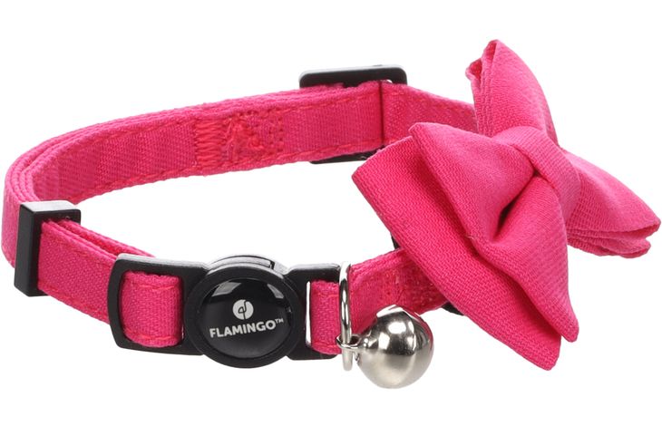 Flamingo Halsband met strik Lomi Fuchsia