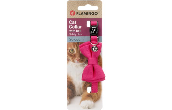 Flamingo Halsband met strik Lomi Fuchsia