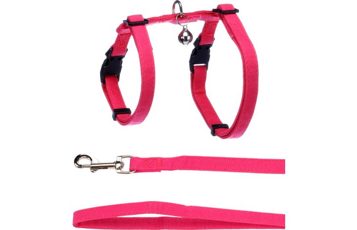 Flamingo Harnas met looplijn Lomi Fuchsia