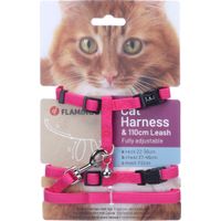 Flamingo Harnas met looplijn Lomi Fuchsia