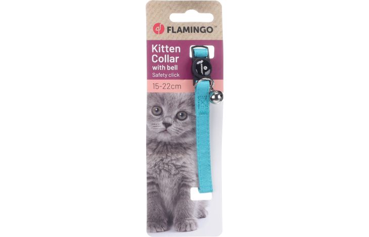 Flamingo Halsband voor kittens Lomi Lichtblauw
