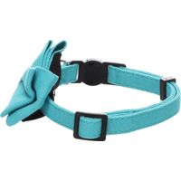 Flamingo Halsband met strik Lomi Lichtblauw
