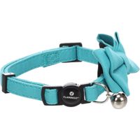 Flamingo Halsband met strik Lomi Lichtblauw