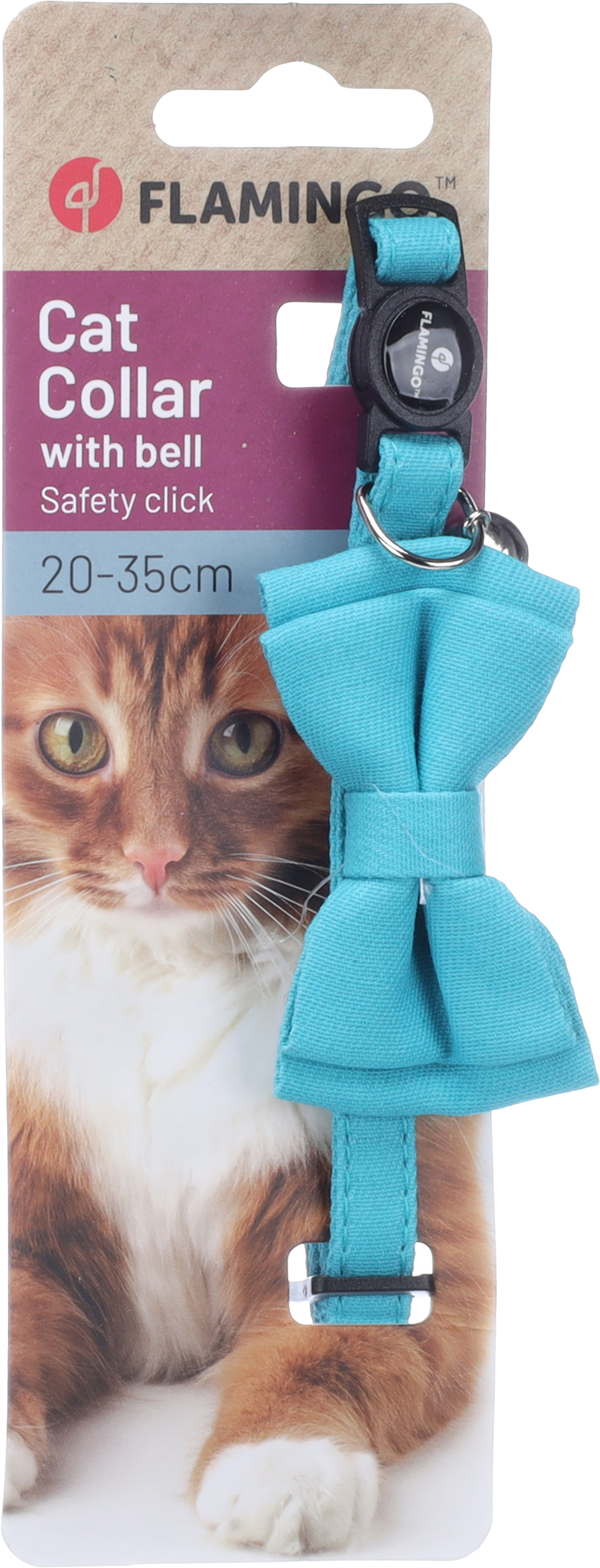 Flamingo Collare con fiocco Lomi Azzurro chiaro