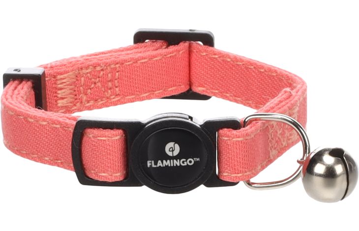 Flamingo Halsband voor kittens Lomi Zalmroze