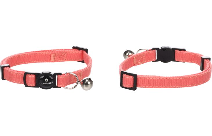 Flamingo Halsband voor kittens Lomi Zalmroze