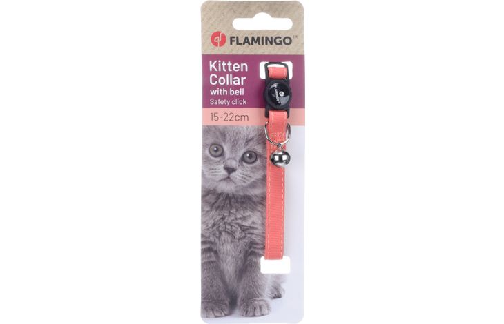 Flamingo Halsband voor kittens Lomi Zalmroze