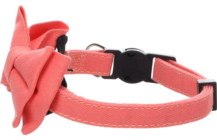 Flamingo Halsband met strik Lomi Zalmroze