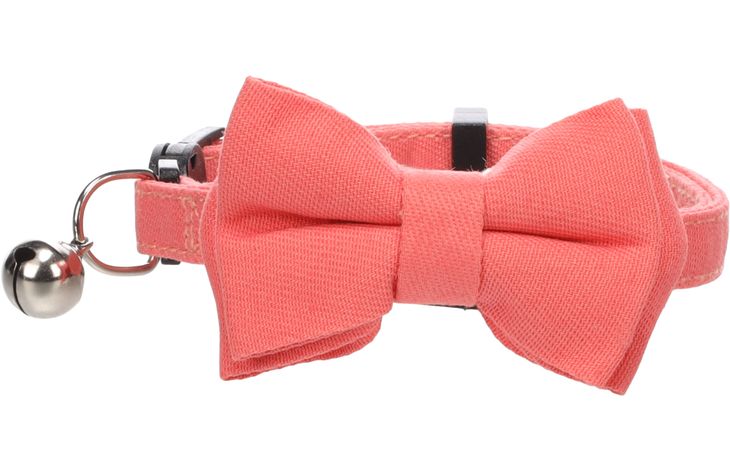 Flamingo Halsband met strik Lomi Zalmroze