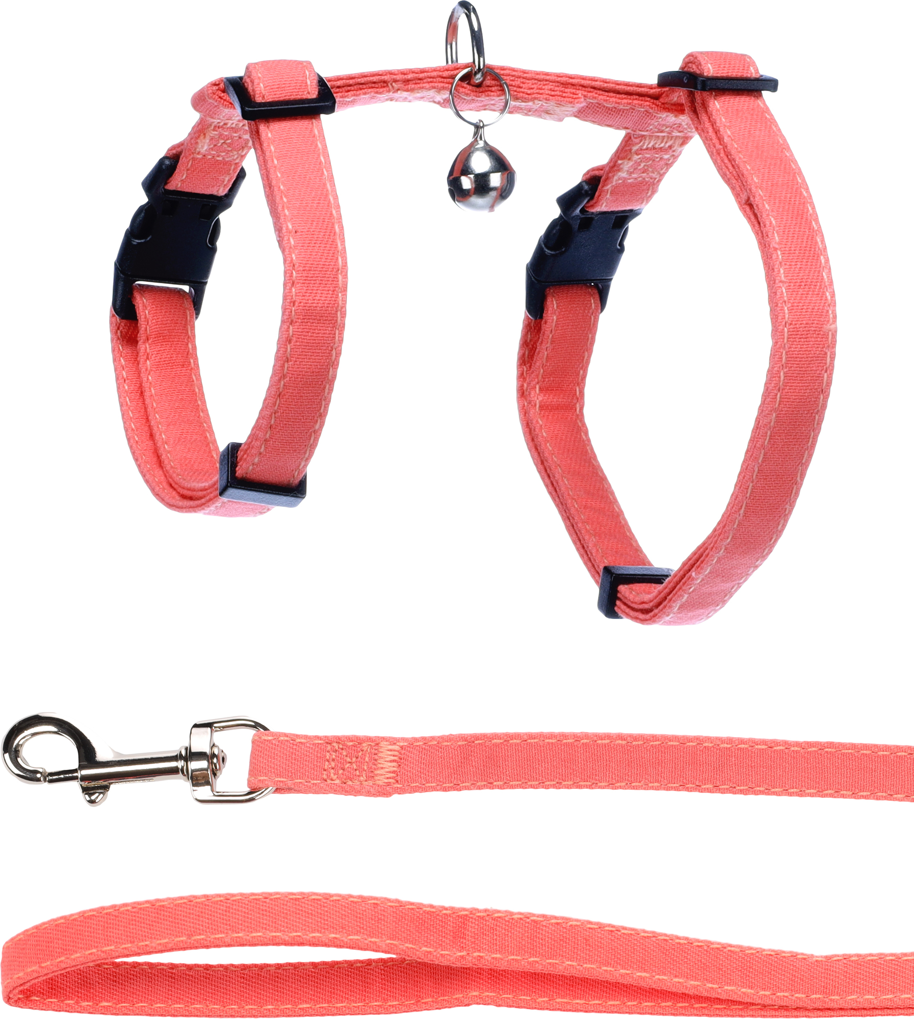 Flamingo Pettorina con guinzaglio Lomi Rosa salmone