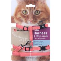 Flamingo Harness with leash Lomi Salmon pink