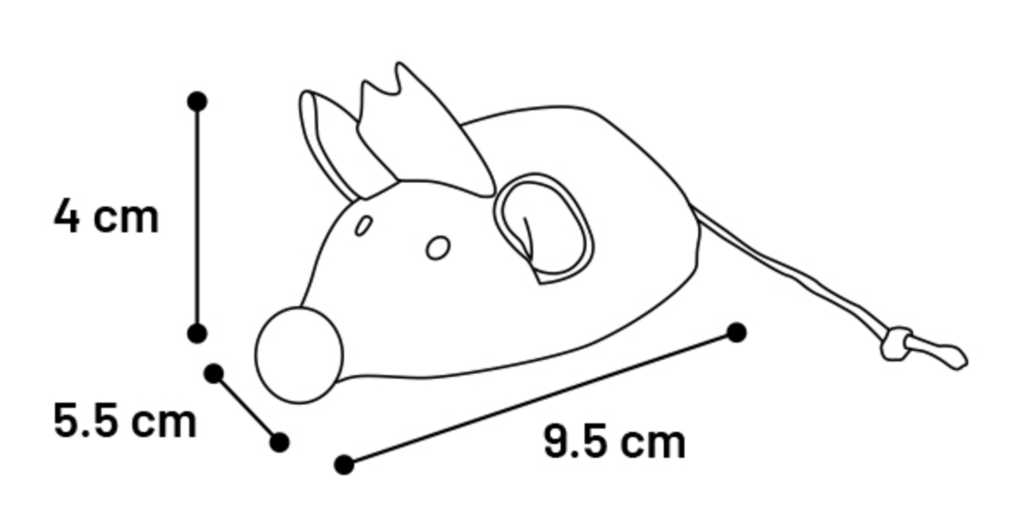 Flamingo Toy Lovu Mouse Beige