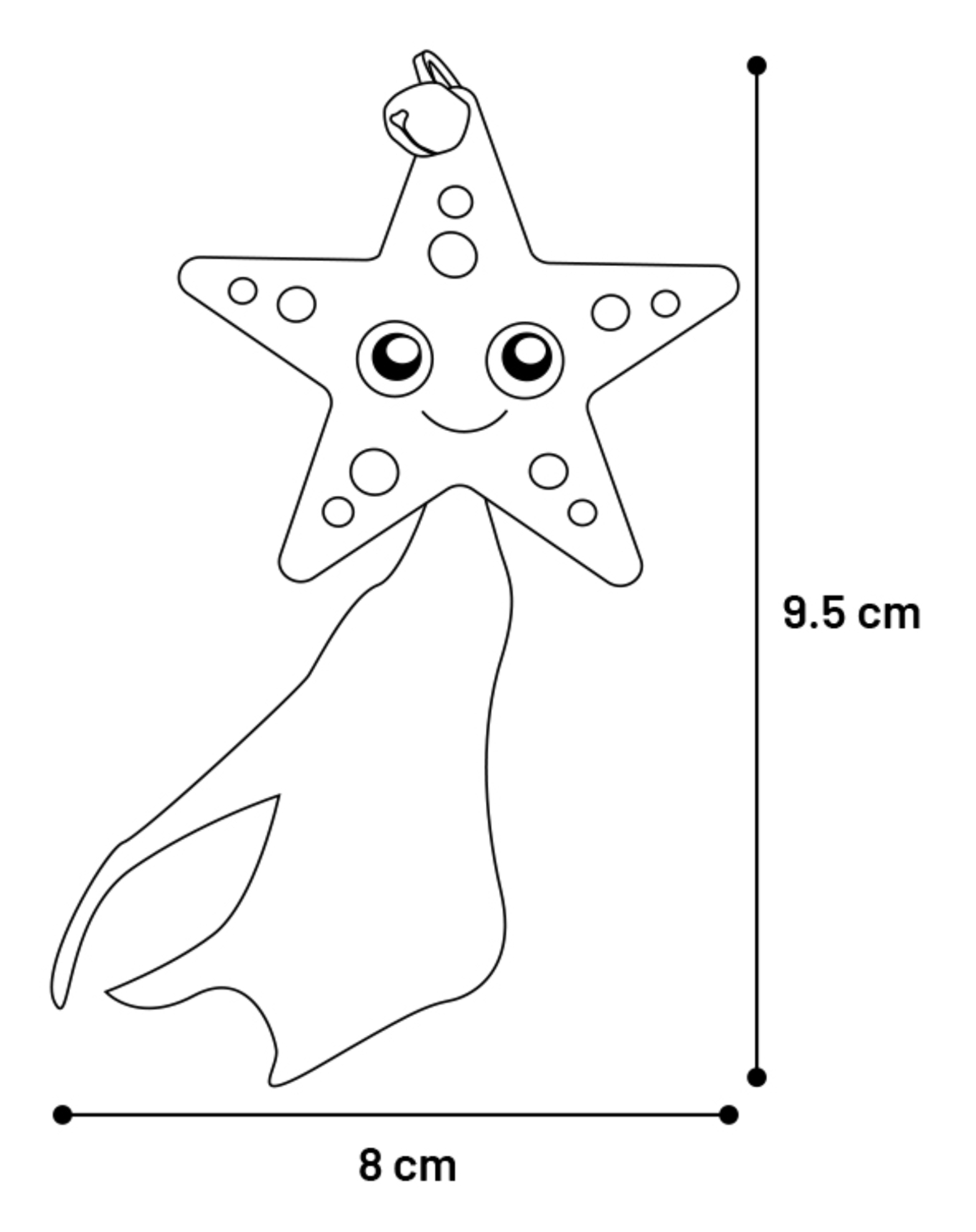 Flamingo Spielzeug Strellow Stern Gelb