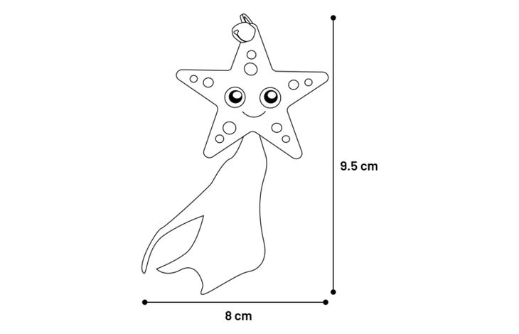 Flamingo Spielzeug Strellow Stern Gelb